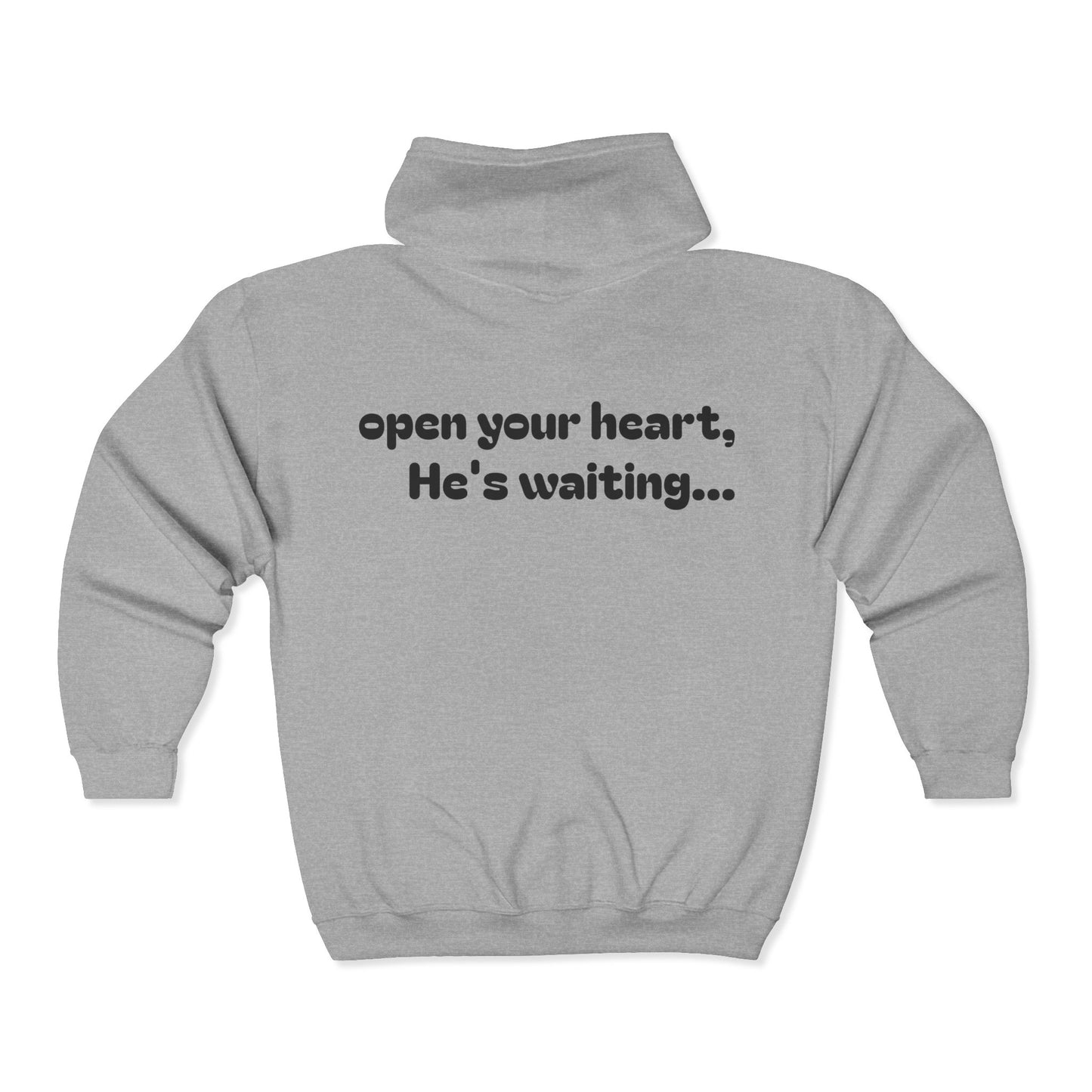 open your heart ~ zip Hoodie