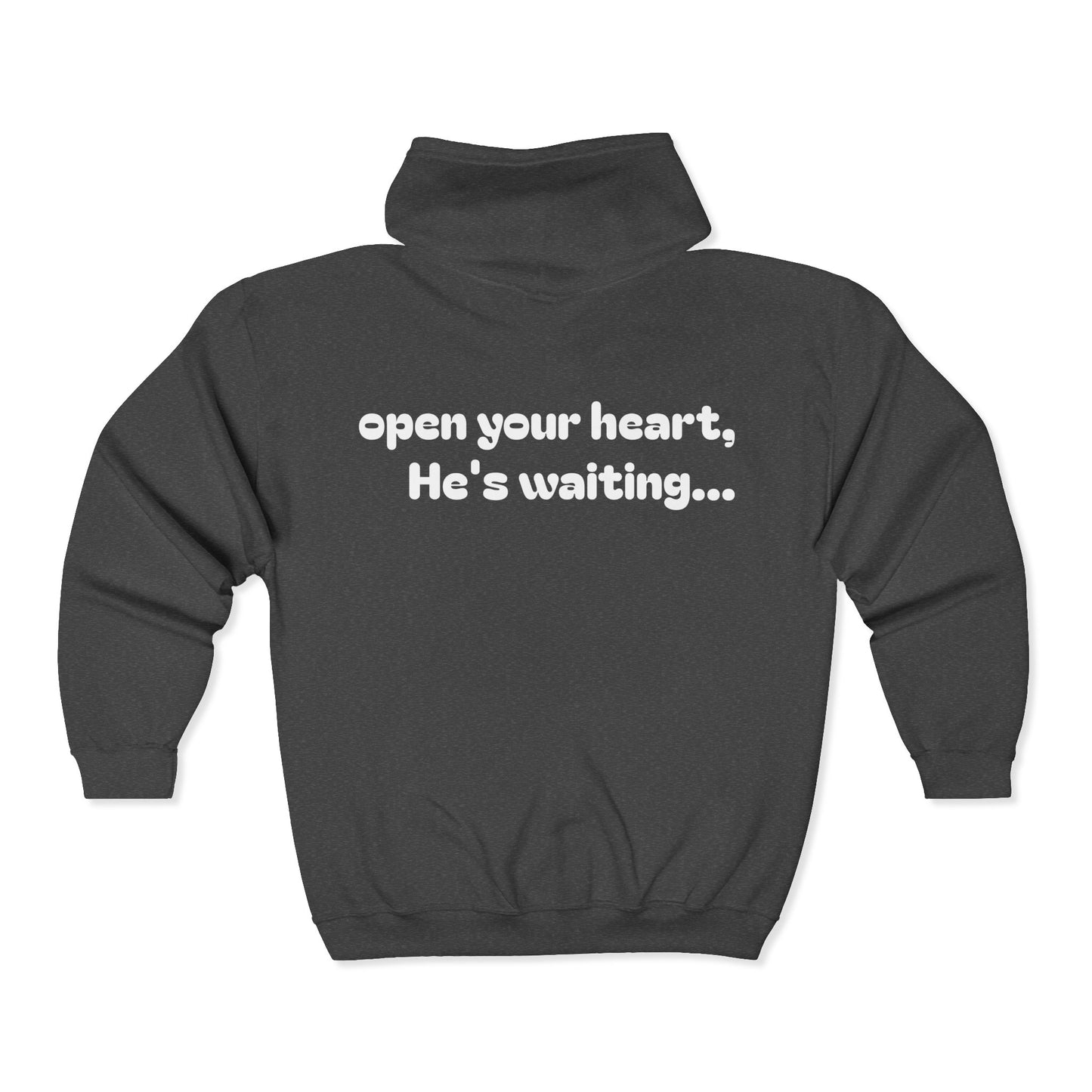 open your heart ~ zip Hoodie